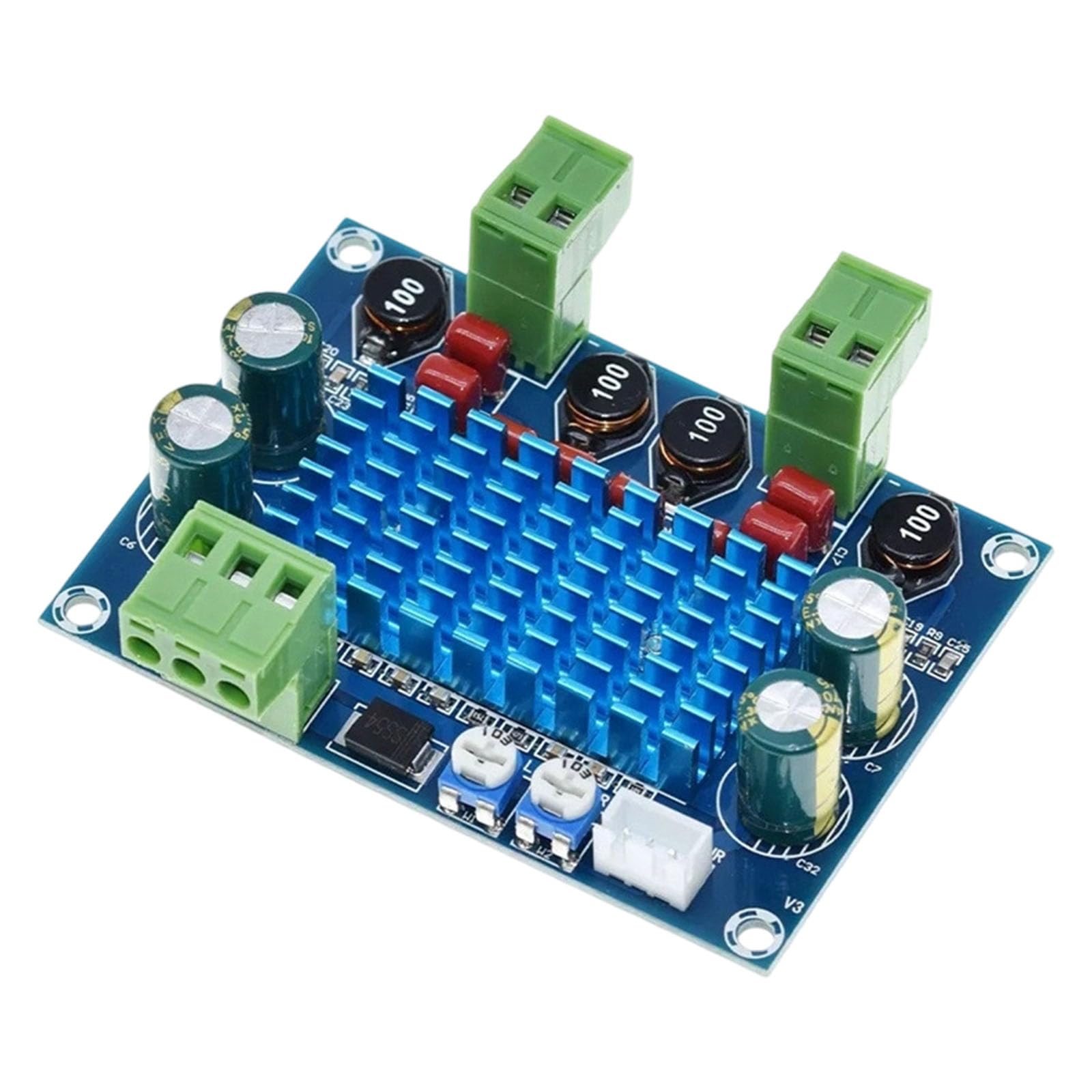 Ljmyy 120W Highly Power Digital Amplifiers Board With TPA3116D2 Chip Input 5V 24V 28V For Home Car Sound