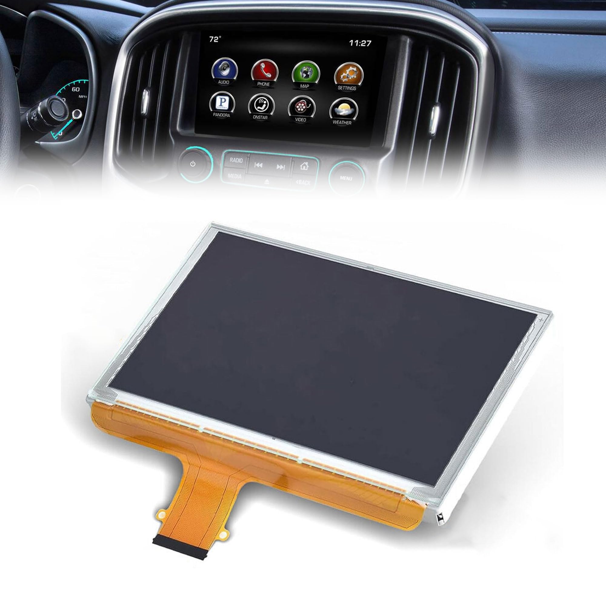 Generic DJ080PA-01A 8" 55 Pin LCD Monitor Touch Screen - vehicle gps | Mubboo