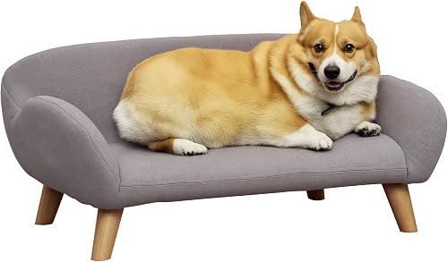 Canapé pour Chien Scandinave Pieds Effilés 72 x 44 x 31 c PawHut