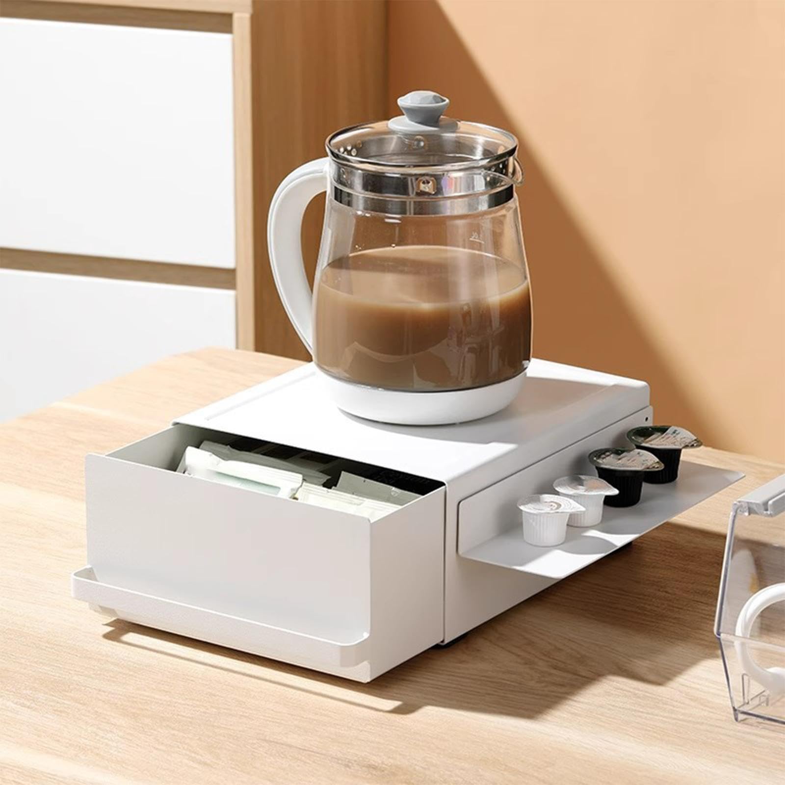 Organisateur de tiroir à de café multifonctionnel pour la maison, le bureau et la cuisine, permettant garder l'espace propre et bien rangé.