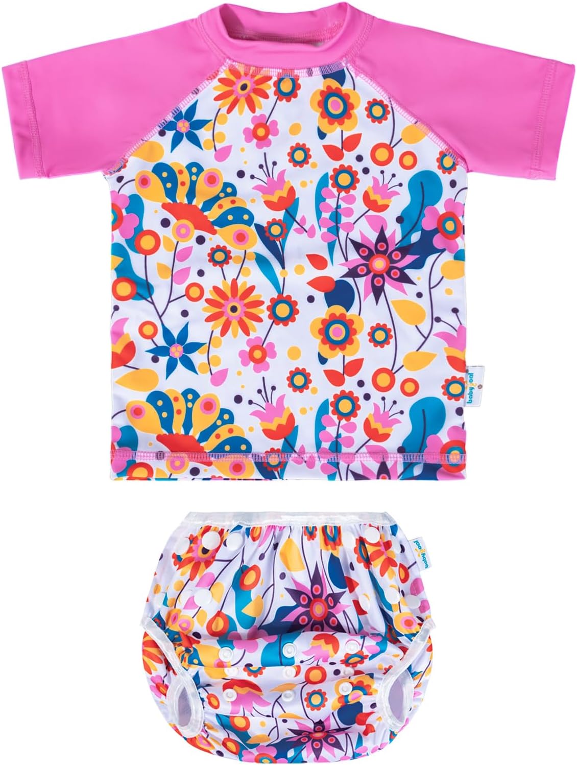 babygoal Baby Swimsuits with Reusable Swim Diaper 2 Piece Bathing Suit UPF 50 Sun Protection for Infant Toddler Boy Girl