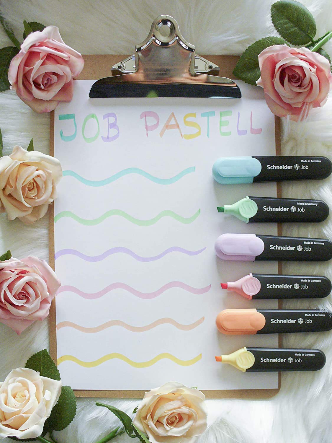 Evidenziatori Schneider Job Pastello - Astuccio Da 6 Colori Con Punta Doppia 1+5mm - Foto 3