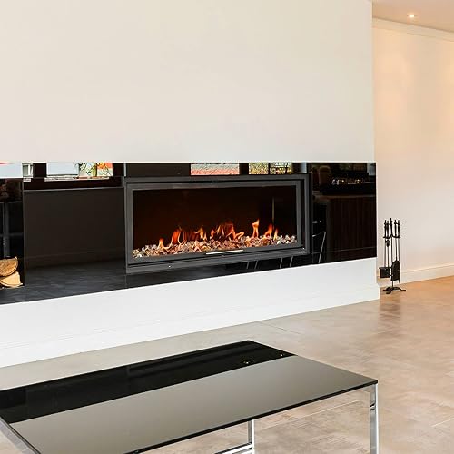 Miniatura 6 de Onlyfire - Vidrios reflectantes de fuego para fogatas naturales o de propano, chimeneas o troncos de gas, 10 libras Cobre+oro+platino