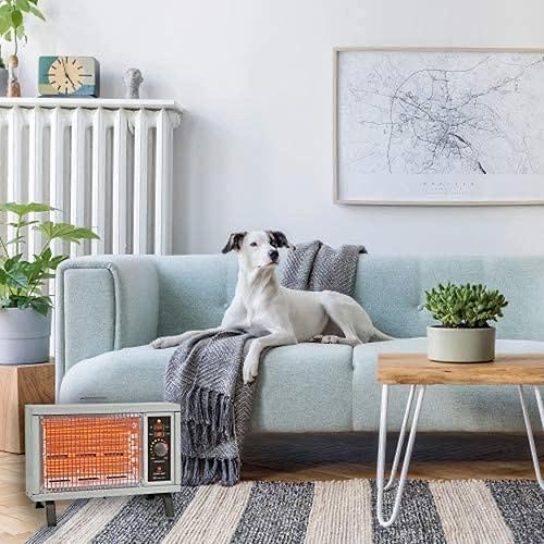 Miniatura 6 de Comfort Zone CZ550 - Calentador eléctrico portátil de 1500 vatios para interiores con temperatura ajustable para el hogar, patio u oficina, hasta