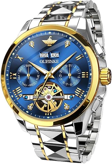 OUPINKE Automatic Skeleton Business Watch — Tungsten Steel