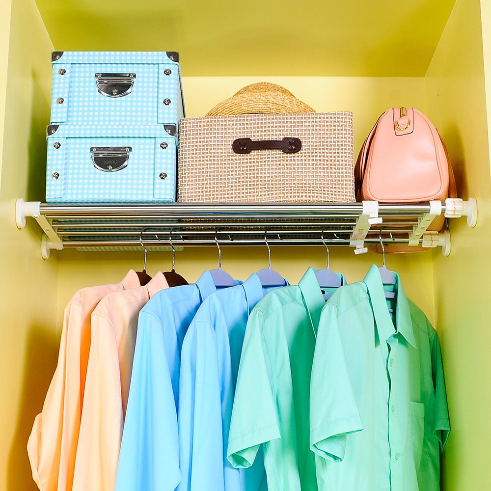 Buy BAOYOUNI Expandable Closet Shelf Organiser Extendable Cupboard