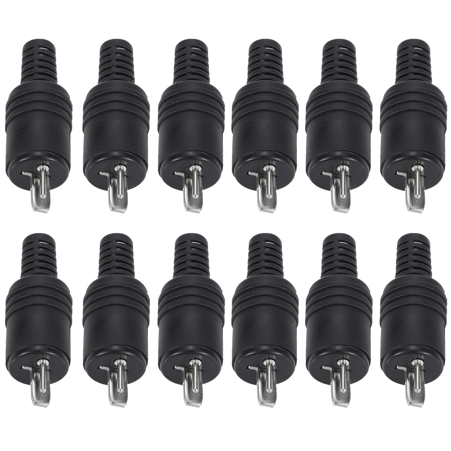 Greluma 12 Pz Spine per altoparlanti DIN a 2 pin con terminali a vite, connettore maschio per cavo altoparlante HiFi senza saldatura