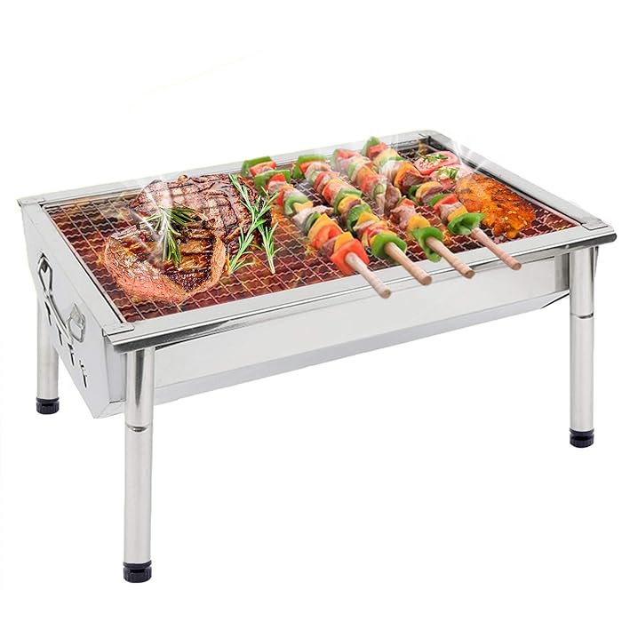 Buy Charcoal Grill BBQ Barbecue Portable BBQ Grill Stainless Steel