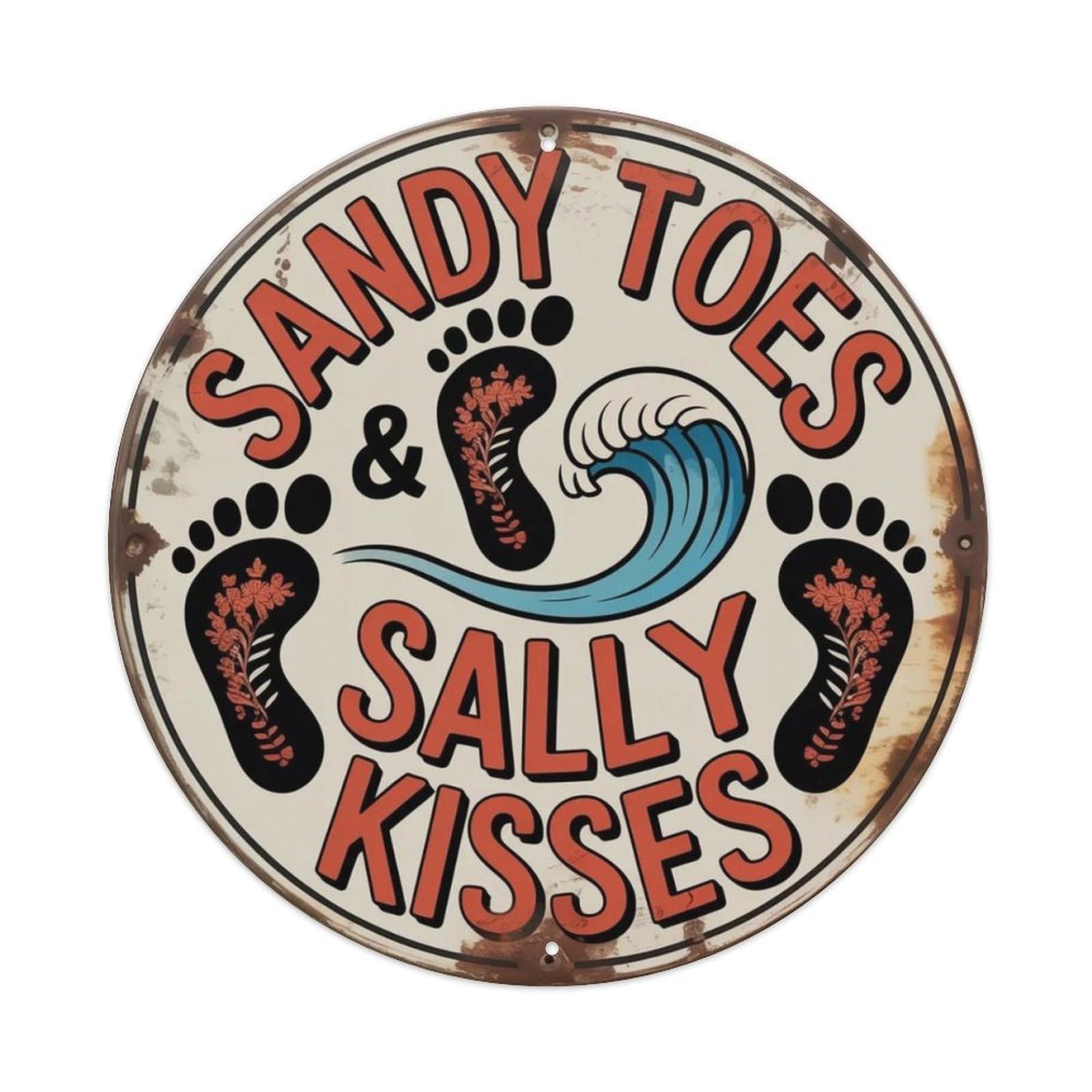 Beach House Metal Tin Sign Plaque