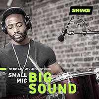 Vista 5 de Shure MV88+ Micrófono USB estéreo - Micrófono condensador para transmisión y grabación de voces e instrumentos, compatible con Mac y Windows, salida