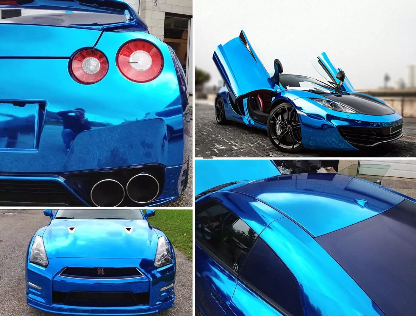 Pellicola Film Wrapping Auto e Moto Blu Opaco Notte Metallizzato