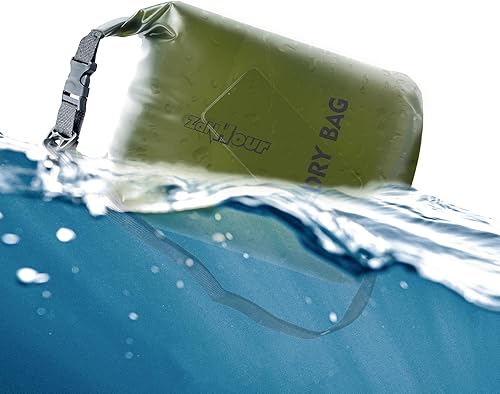 Miniatura 5 de Bolsa seca impermeable  Bolsa de almacenamiento transparente con parte superior enrollable, 2L5L10L20L, adecuada para viajes, natación, kayak,