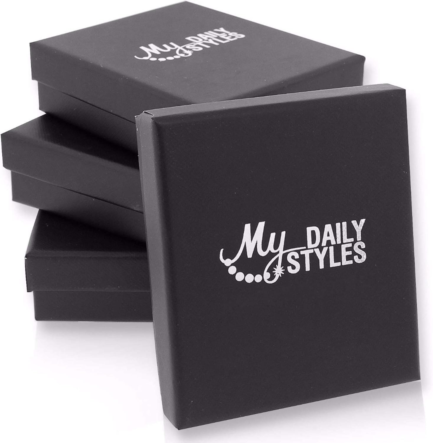 My Daily Styles Mens Blue Genuine Leather Bracelet with Stainless Steel 8" Wrist Size - Image 3