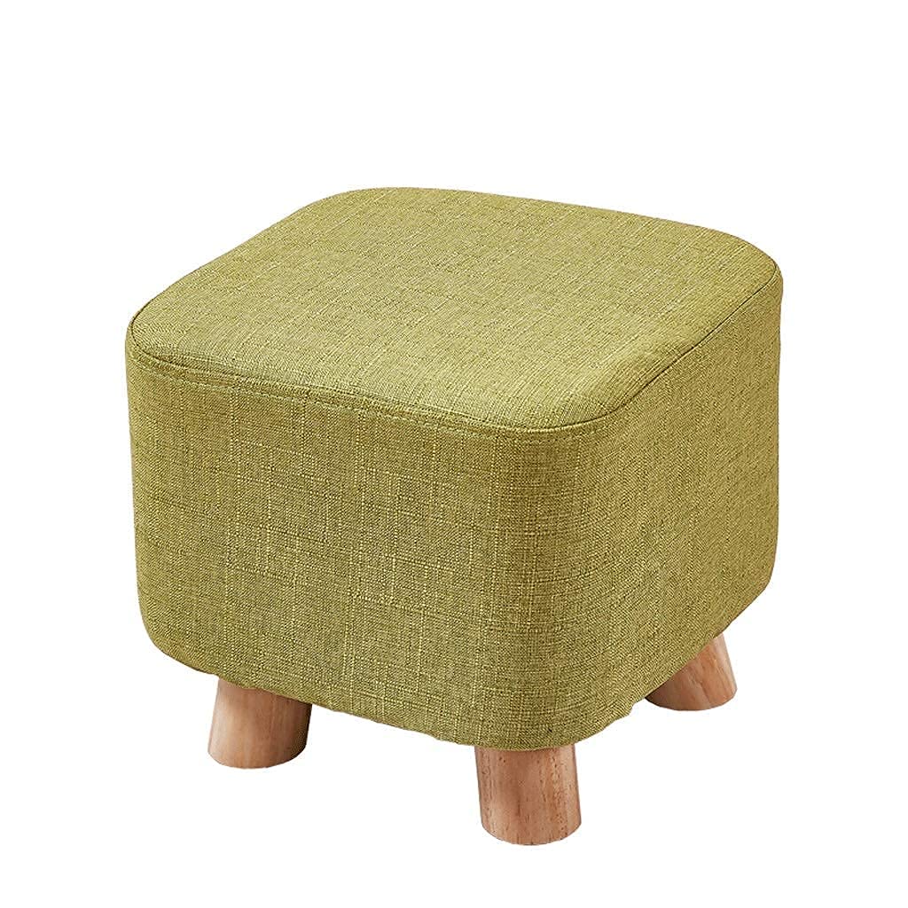 Repose-pieds pour coiffeuse en bois | Petit tabouret de salon pour adulte