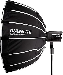 Nanlite SB-FZ60 Parabolic Softbox for Forza 60 Lighting Unit + EC-FZ60 Eggcate Grid