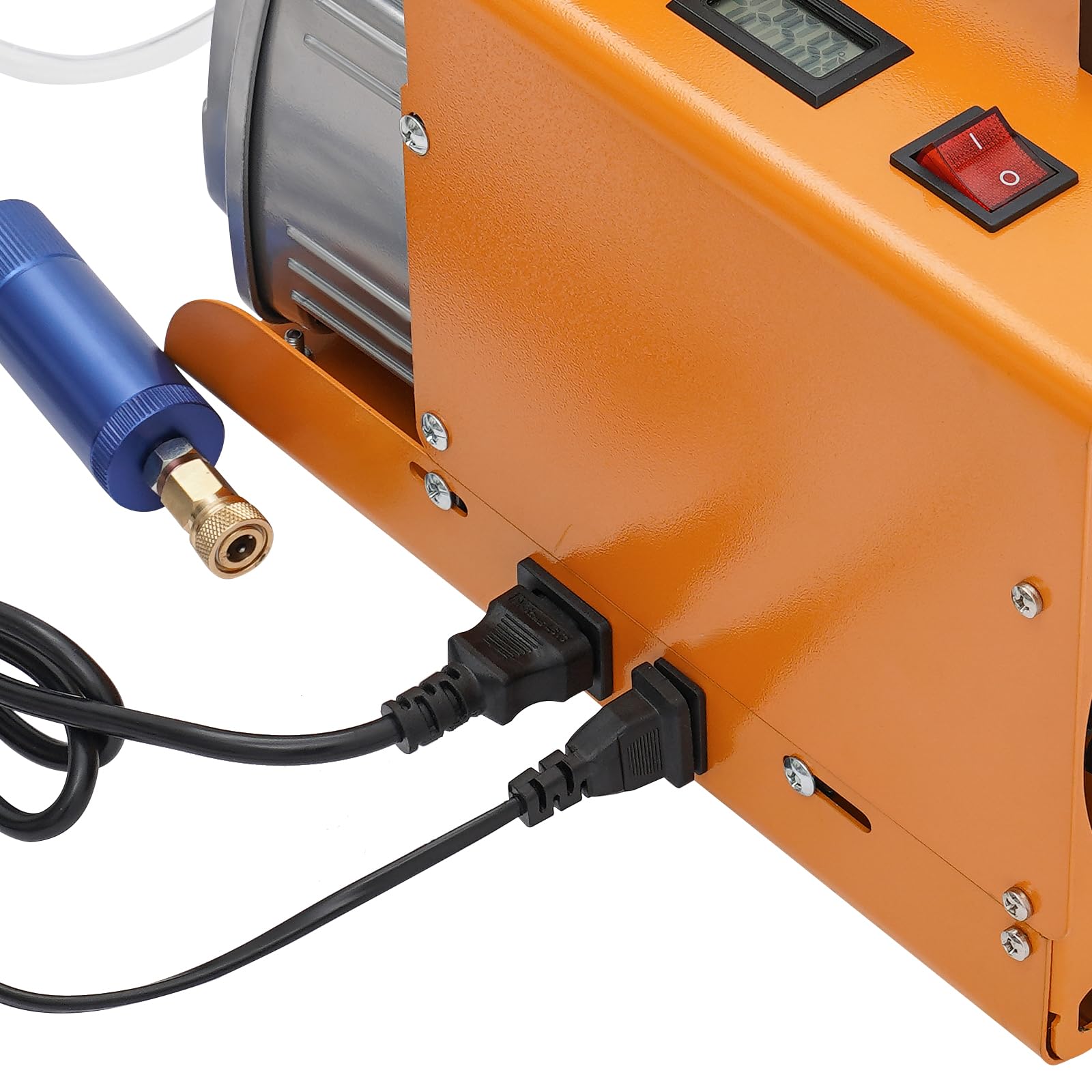 Sprężarka 300 bar, 1800 W, 2800 obr./min, 26,4 gal/min, wysokociśnieniowe pompy powietrza z manometrem, otworem do obserwacji oleju i wyświetlaczem temperatury, do narzędzi pneumatycznych, opon