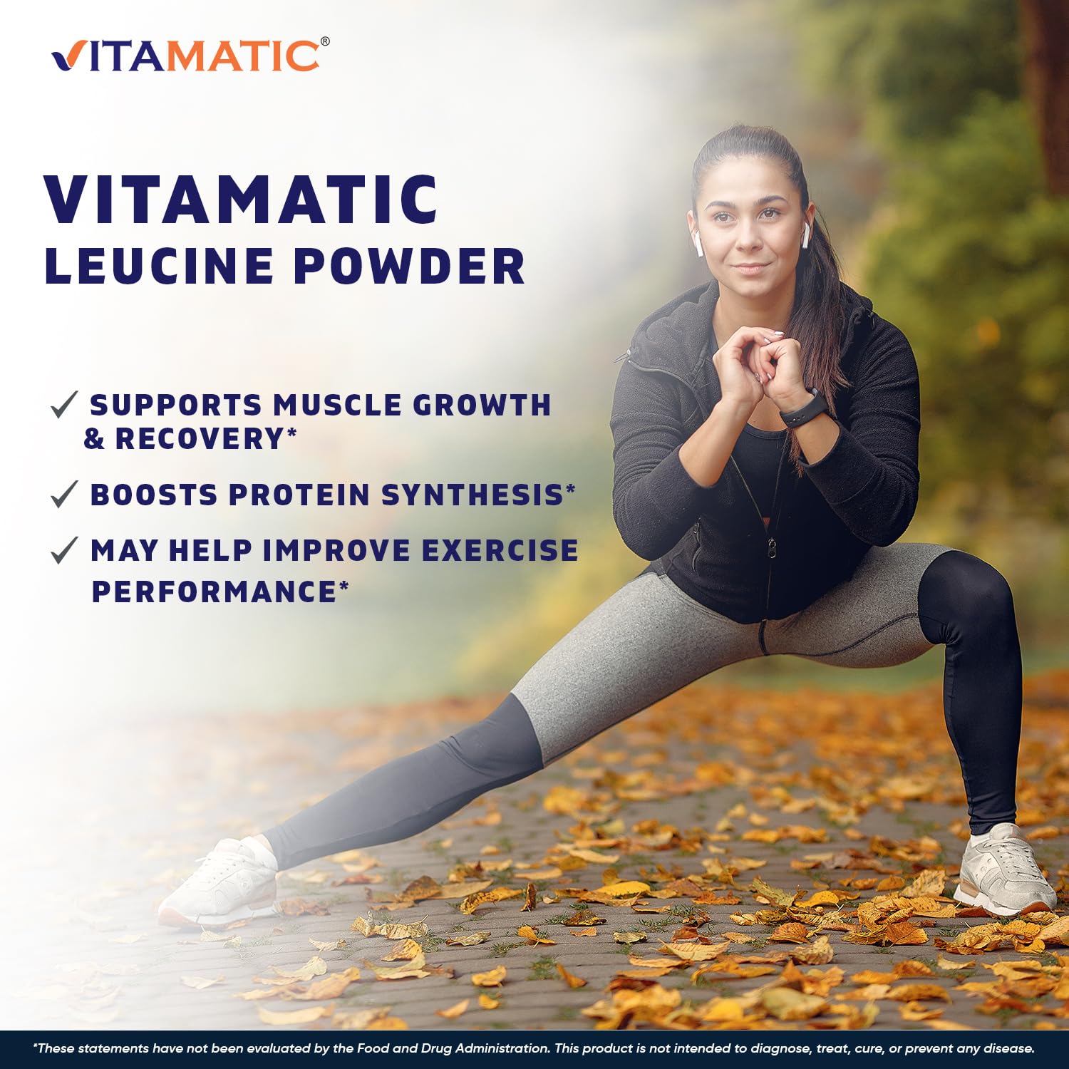 Vitamatic L-Leucine Powder 500g (17.6 oz), 5g Per Serving, Pure Amino Acid Supplement, Unflavored, Non-GMO, Gluten Free, Supports Muscle Recovery & Protein Synthesis, 100 Servings — Amazon image 5