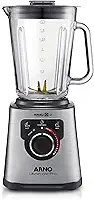 Liquidificador Arno Ultraforce Pro 1100W LN93, com App de Receitas, 6 Lâminas Powelix Life, Jarra de Vidro 2L, Resistente a Choque Térmico e Corpo Inox, Tecnologia Limpa Fácil, 110V