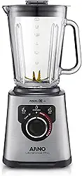 Liquidificador Arno Ultraforce Pro 1100W LN93, com App de Receitas, 6 Lâminas Powelix Life, Jarra de Vidro 2L, Resistente a Choque Térmico e Corpo Inox, Tecnologia Limpa Fácil, 110V
