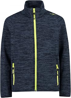 CMP Child's Jacket in Stretch Fleece Without Hood 30E9704, Boy, Blue Mel, 98