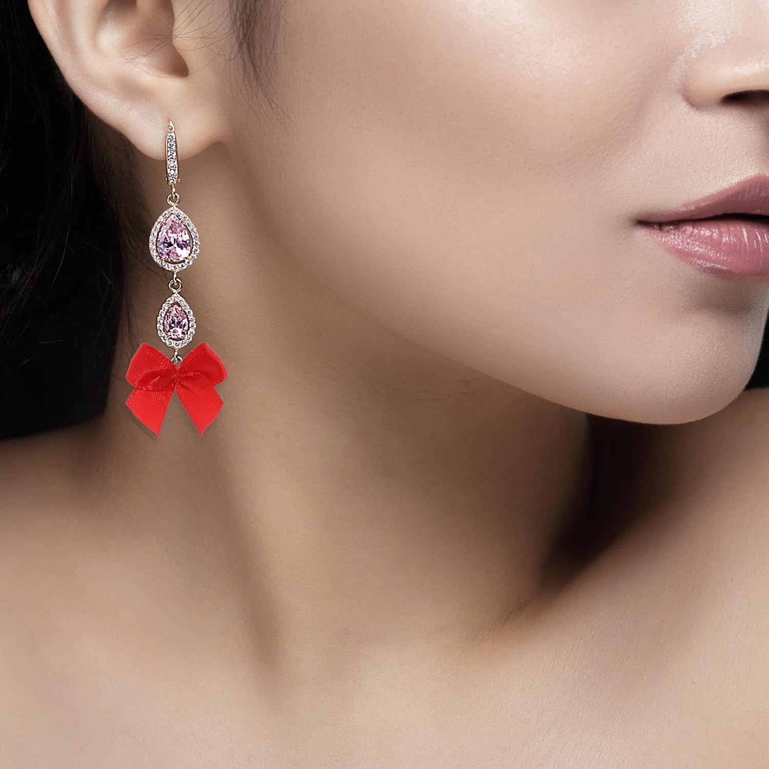 Mini Bows, 100 Pcs 1 Inch Small Red Bows Satin Ribbon Bows Tiny Premade Bows for DIY Sewing Crafts Gift Wrapping Basket Wedding Birthday Christmas Party Scrapbooking Decorations - Image 4