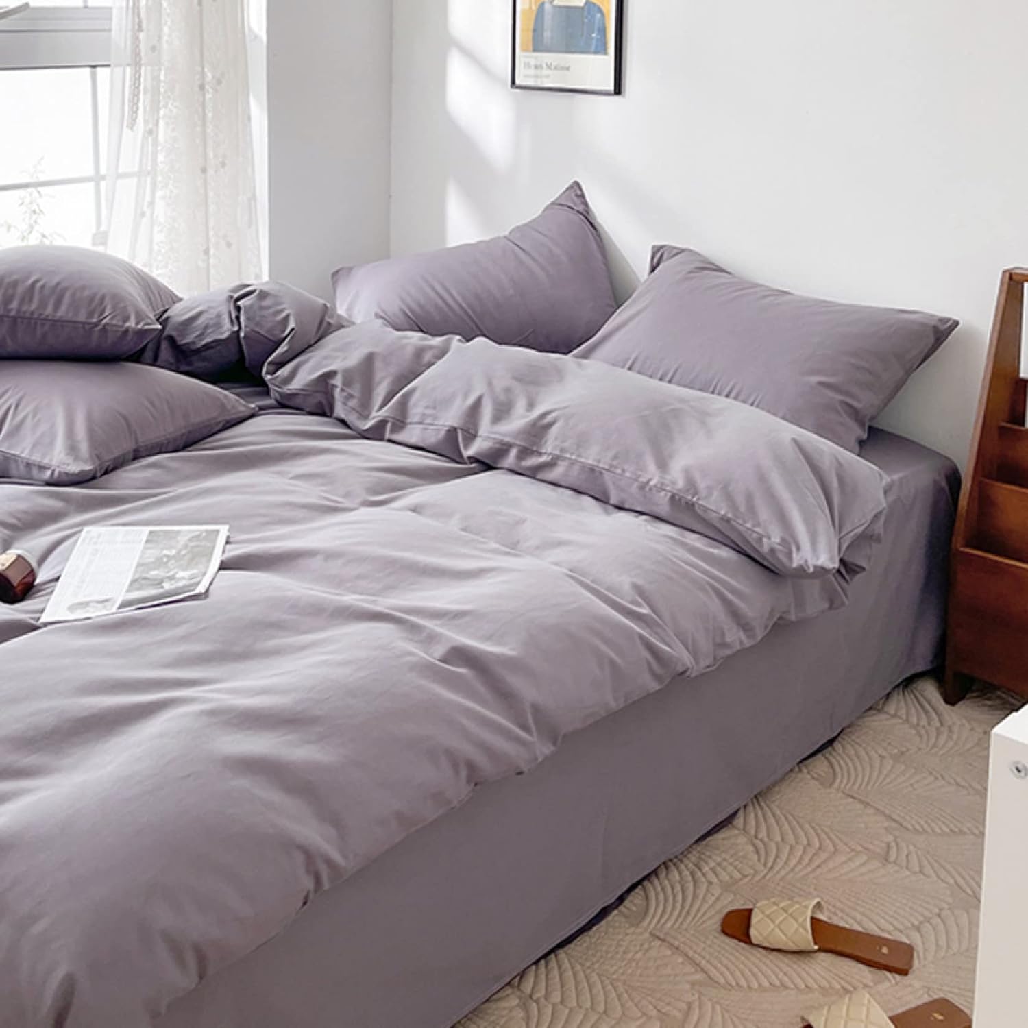 掛け布団カバー 3点セット メダリオン柄 Laetitia/Grey Ⓣ 【公式通販】