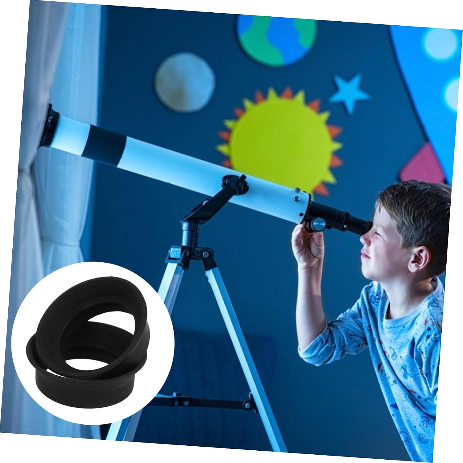 Toyvian 2Pcs Telescope Moon Filter Eyepiece Shields Reduces Glare for Lunar Observation Compatible with Celestron Telescopes Durable Design for Enhanced Eye Protection