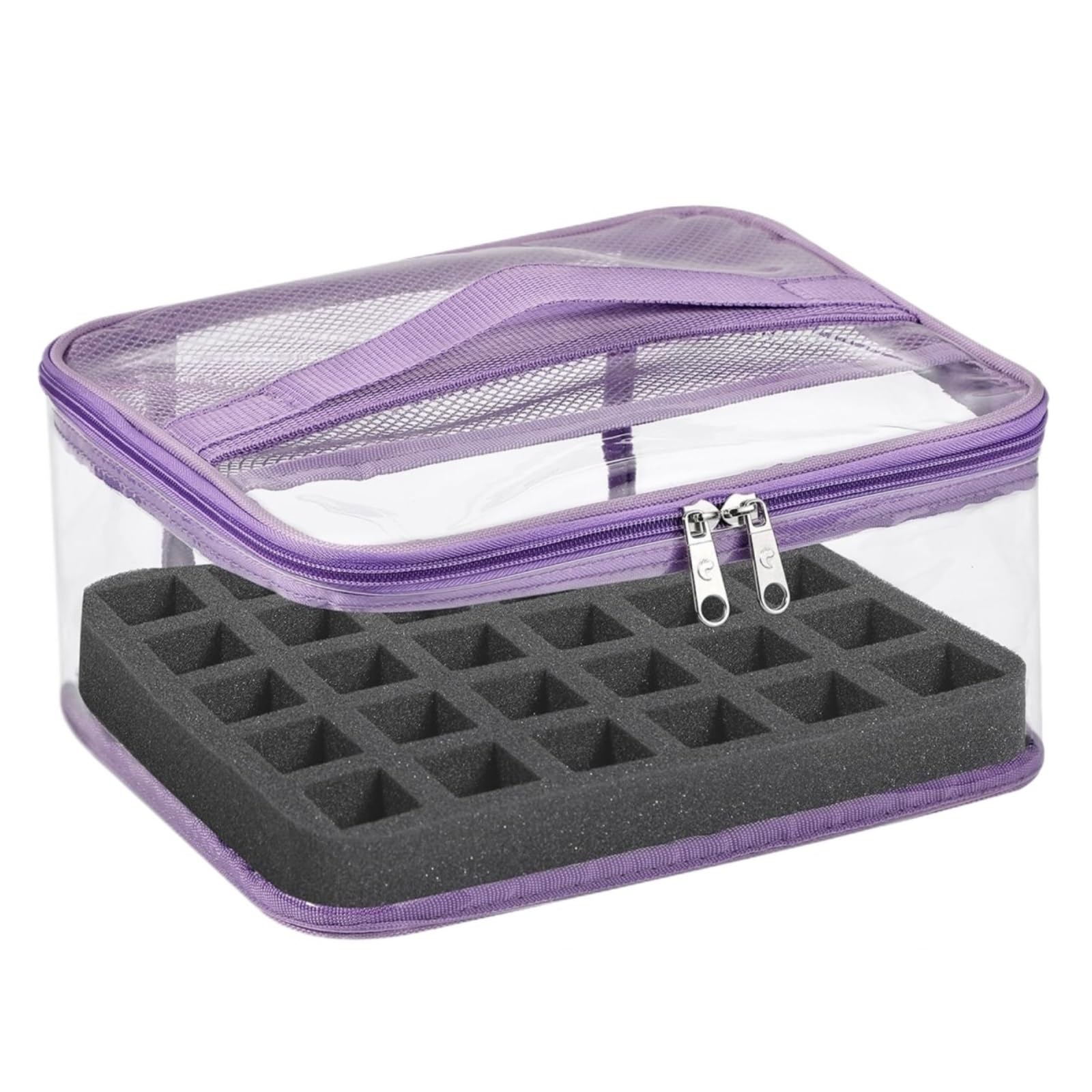 Porta Smalti Valigetta Unghie Scatola Porta Smalto For Unghie, Borsa Da Viaggio For Manicure E Accessori Borsa Viaggio(Purple)