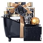 Gift for Dad Spa Gifts for Men, Bath & Body Kit, Spa Gift Set, Man Spa Basket Set for Dad, Mens Perfume Bath and Body Gift Set, Ideal Christmas Birthday Self Skin Care Set for Man Leather Wallet