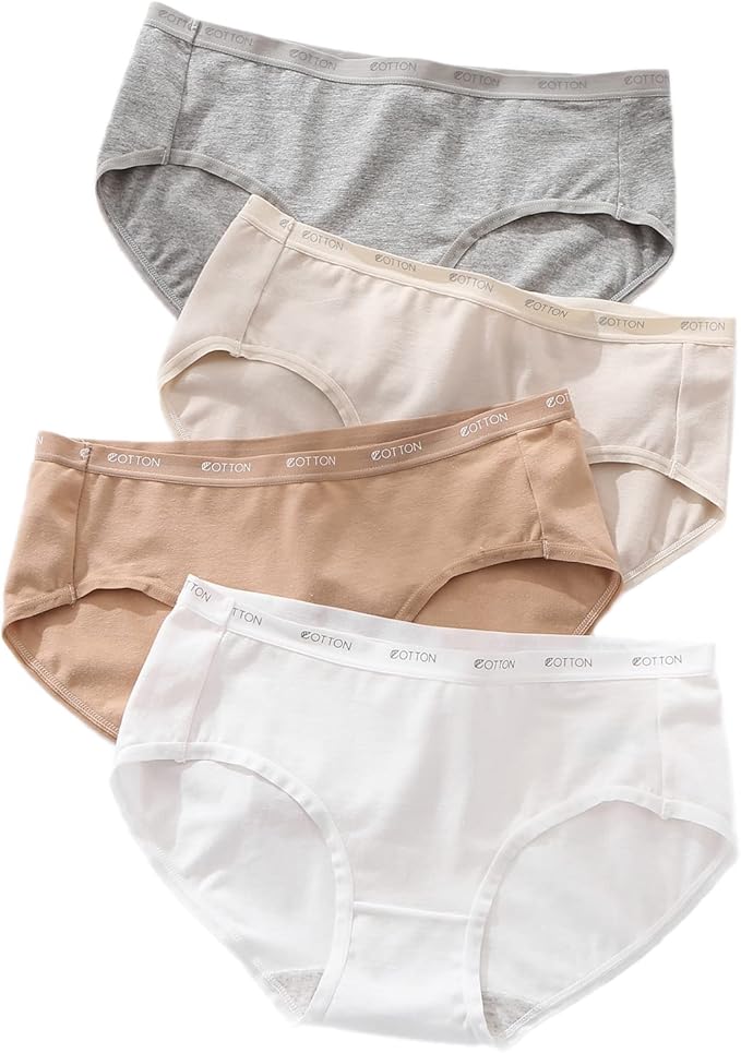 Amazon Co Jp ショーツ レディース 綿 ローライズ パンツ 下着 女性 セット かわいい コットン パンティー 通気性 快適 4枚組 M 2l 服 ファッション小物