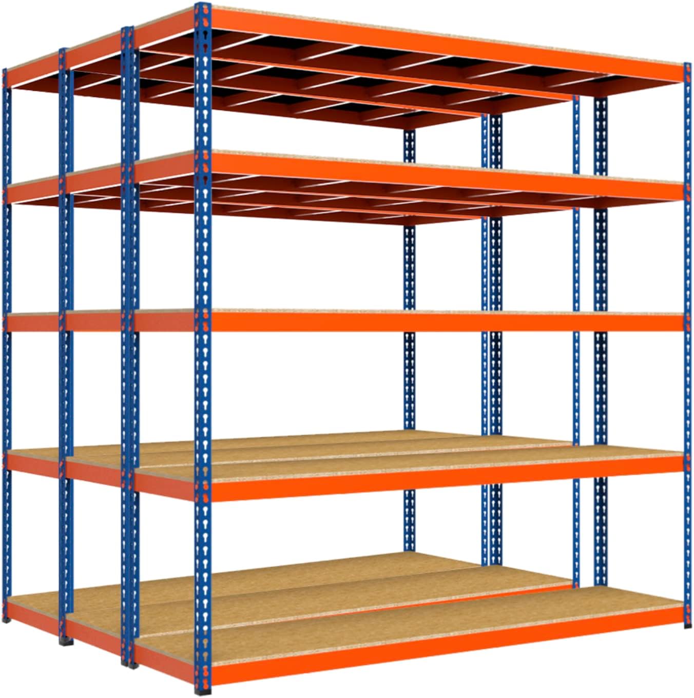 3 x Extra Heavy Duty Garage Racking Shelving Unit 3000mm H x 2400mm W x
