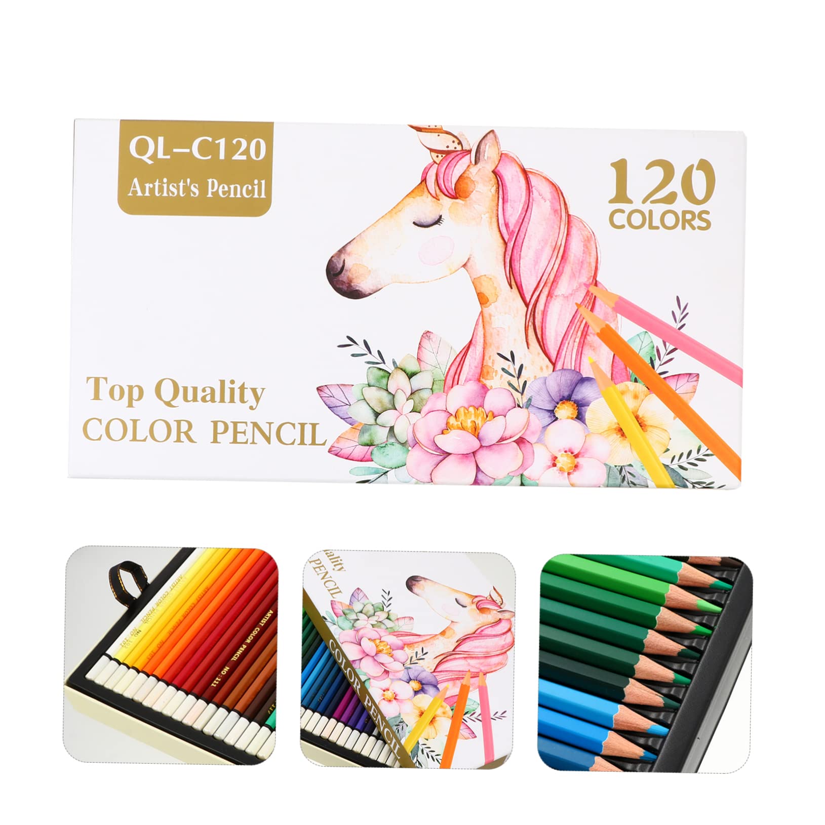 Juego de Lápices de Artista 120 Colores para Adultos, Caja Profesional