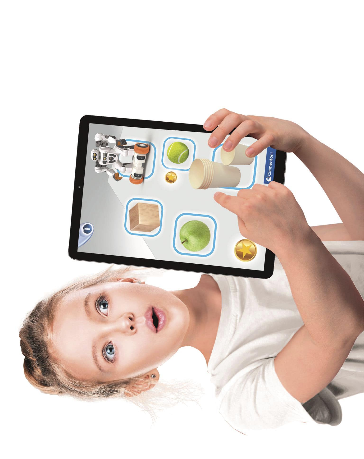 Clementoni Scienza e Gioco Robotics - AIRO PRO, Robot da Assemblare, Bambini 9+ Anni, con APP Dedicata e Tecnologia AI, Imita Movimenti con l'Intelligenza Artificiale, 6 Motori, Lingua Italiana, 19449