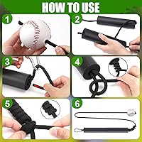 Vista 3 de TOBWOLF Baseball Softball Hitting Trainer, Batting Swing Trainer for Baseball & Softball, Baseball Training Aid for Hitters, Softball Batting Aids