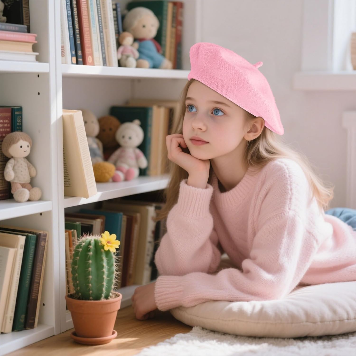 choyaxo French Beret Hats Solid Classic Beret Hats for Girls
