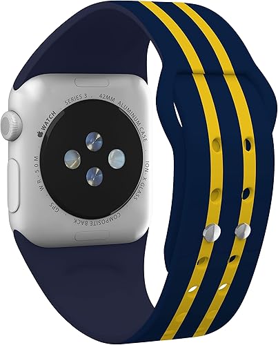 Vista 23 de Affinity Bands Correa de reloj HD de Michigan Wolverines compatible con Apple Watch