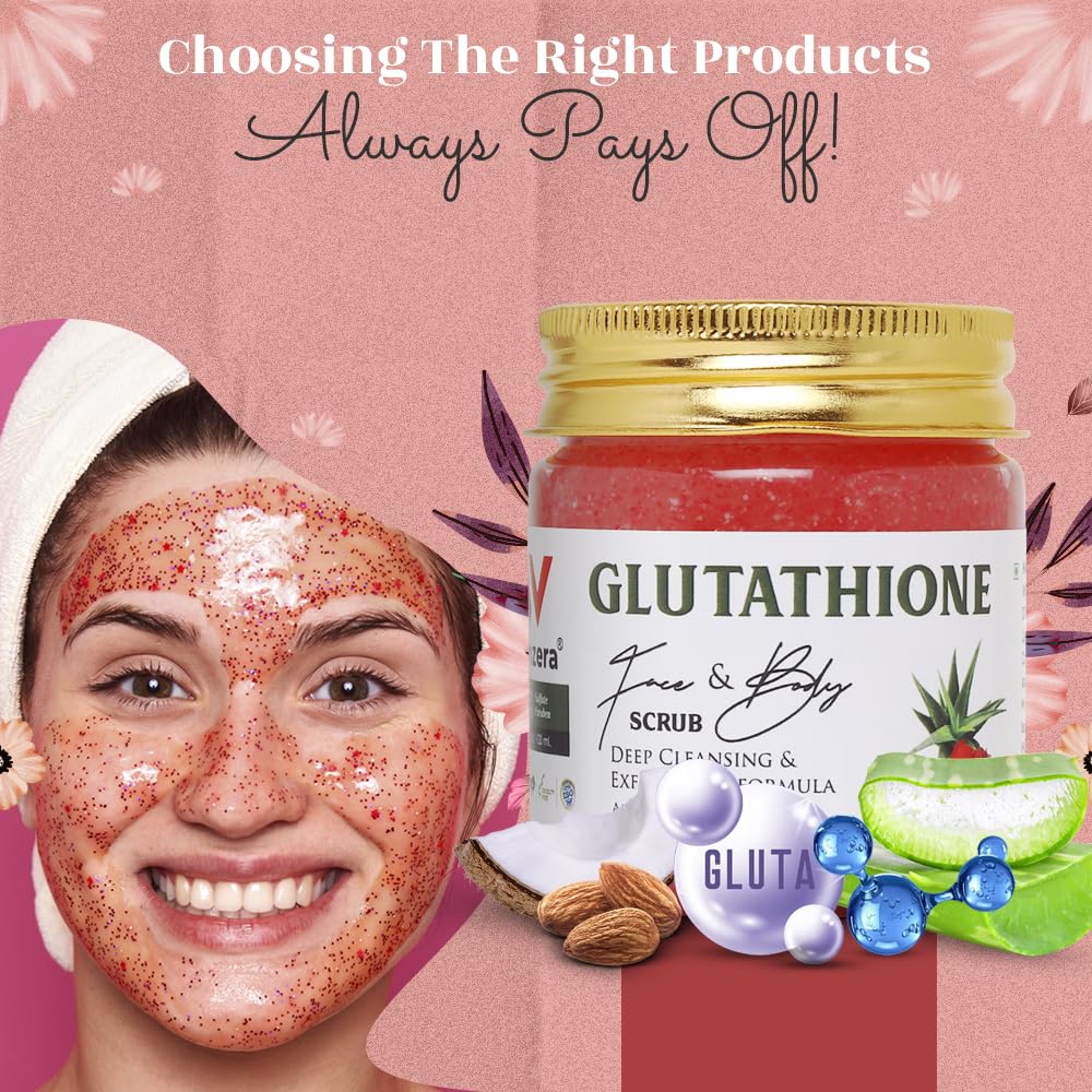Buy Ayuzera Wellwith Glutathione Face & Body Scrub, Deep Cleansing And  Exfoliating (50Ml Pack Of 1) Online at Low Prices in India