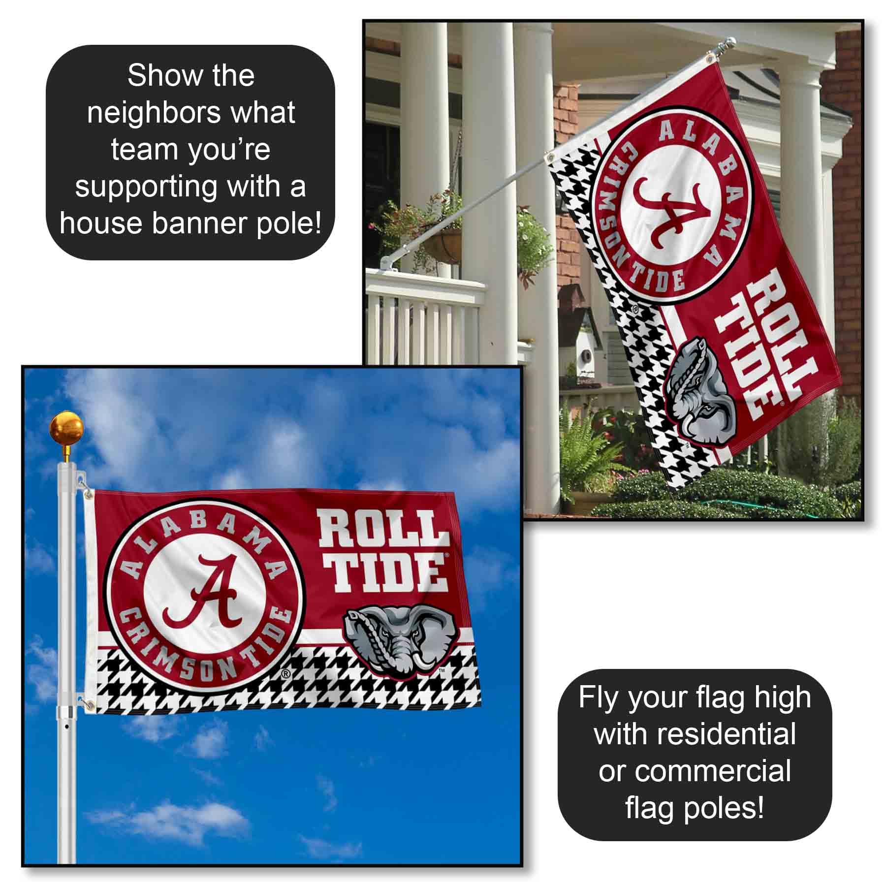 College Flags & Banners Co. Alabama Crimson Tide 3x5 Banner Flag : Patio, Lawn & Garden