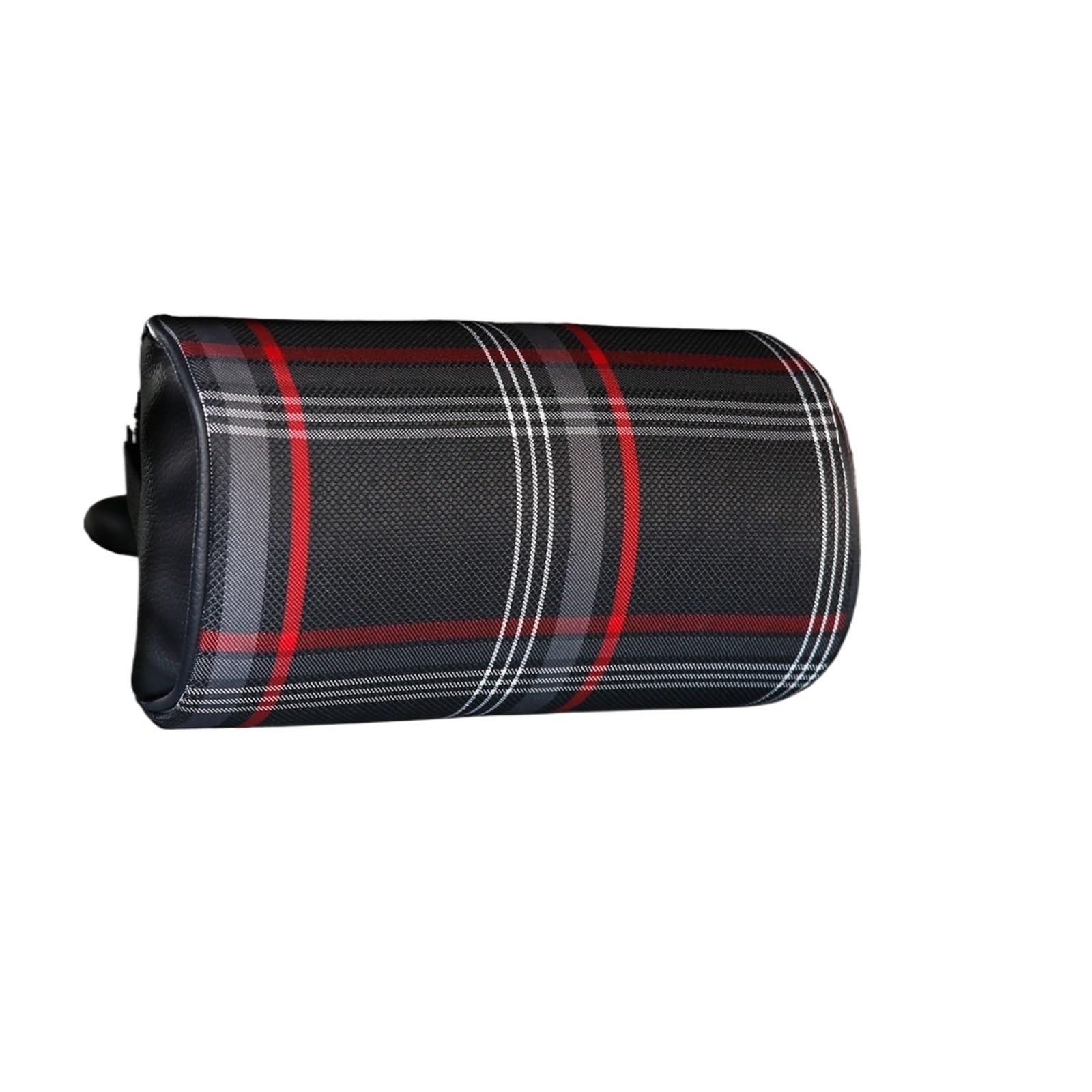 XFYESL Seat Headrest Plaid Fabric Headrest Pillow Car Seat Supports Neck Head Rest Cushion Fit For VW GOLF MK7 GTD GTE GTI Car Seat Pillow(Red)