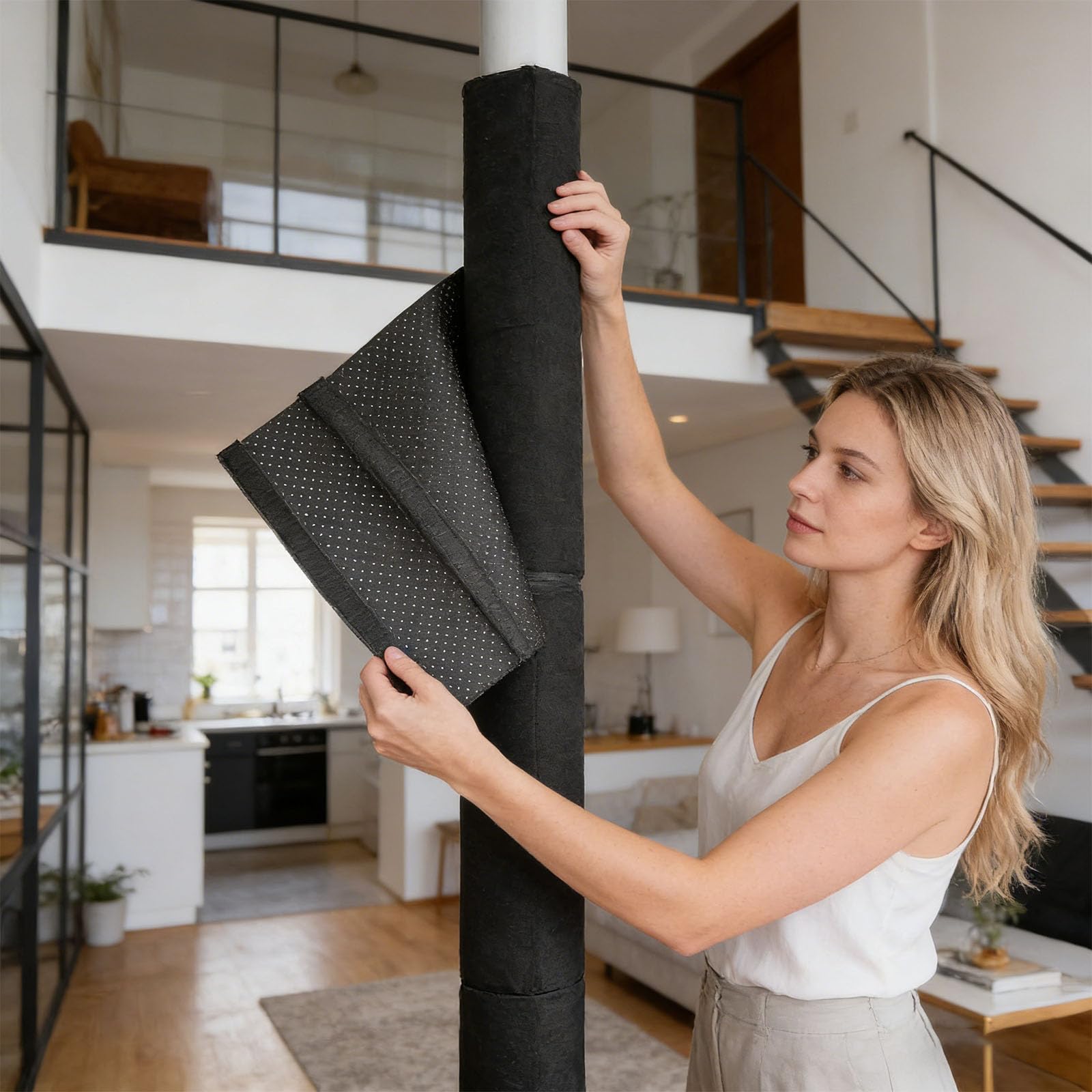 Confezione da 4 eleganti buste a colonna con chiusura sicura e antiscivolo, per casa, ufficio, giardino, garage