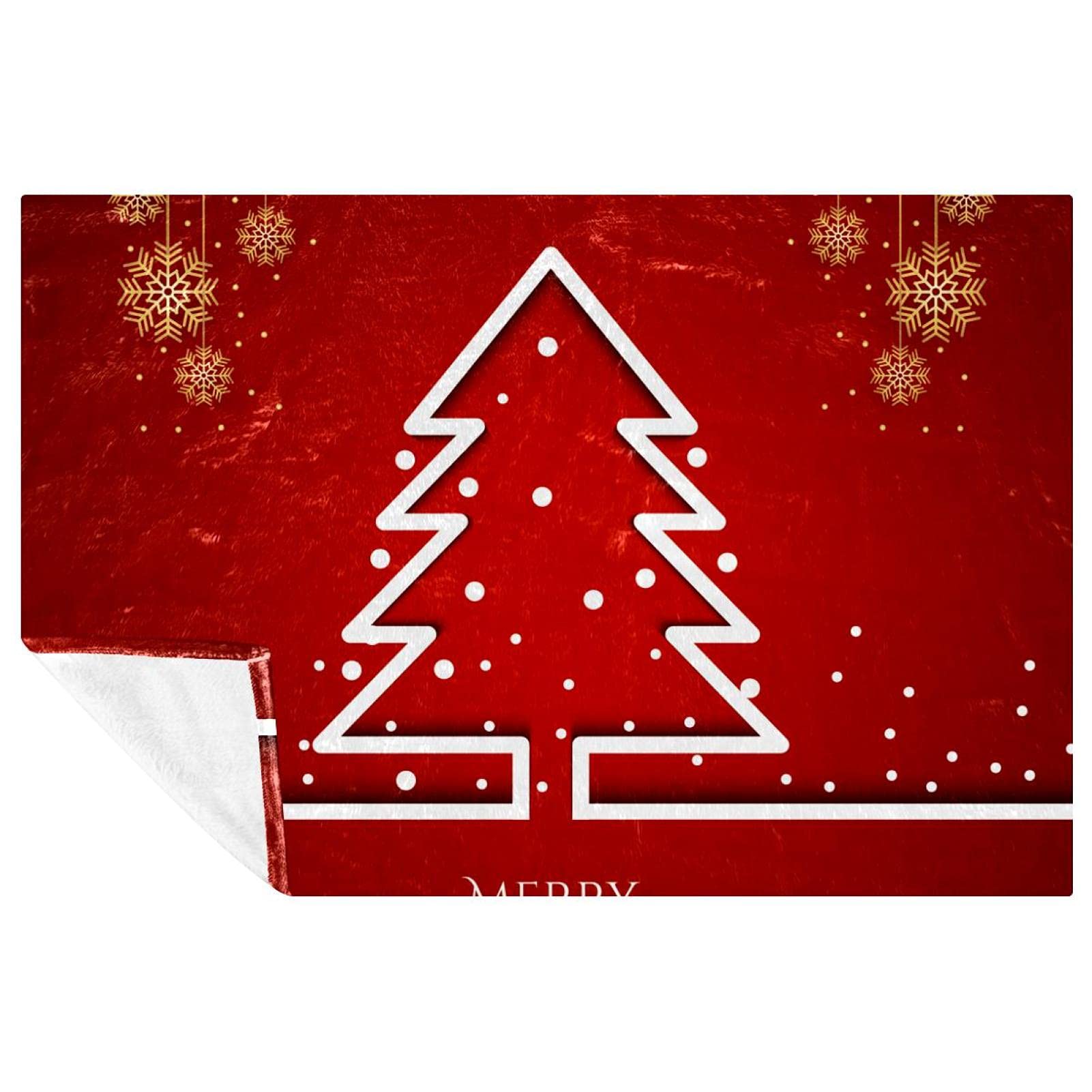 Couverture chaude motif arbre de Noël 150x100cm, le cadeau idéal de fin d'année