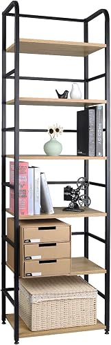 WOLTU Étagère Rangement à 6 Niveaux, Bibliothèque