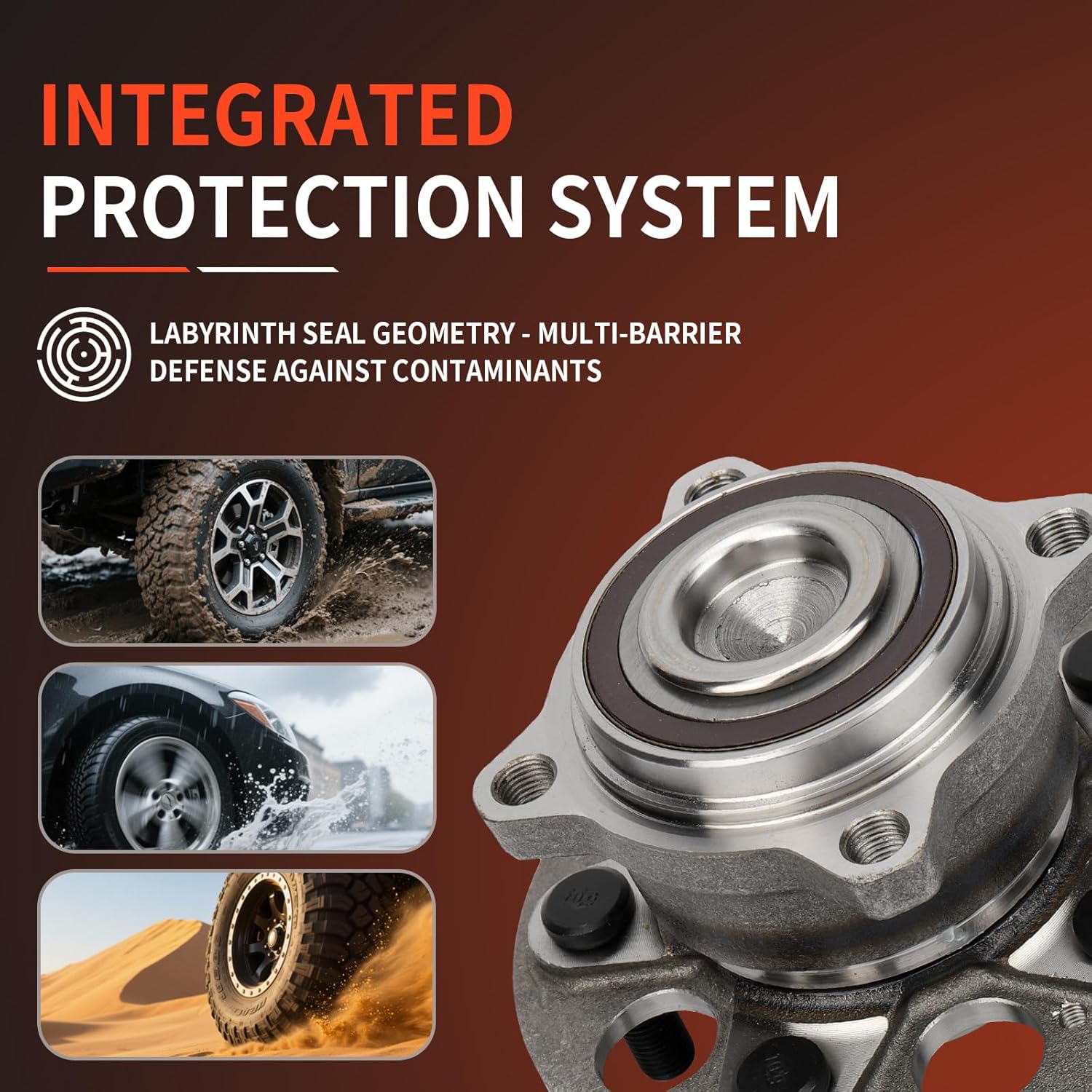 DRIVESTAR 512344 Rear Left/Right Wheel Hub & Bearing Assembly for Honda CR-V EX/EX-L/LX 2007 08 09 10 11/for Crosstour TF1 2012 13 14 15/for Accord Crosstour 2010 11 - Image 3