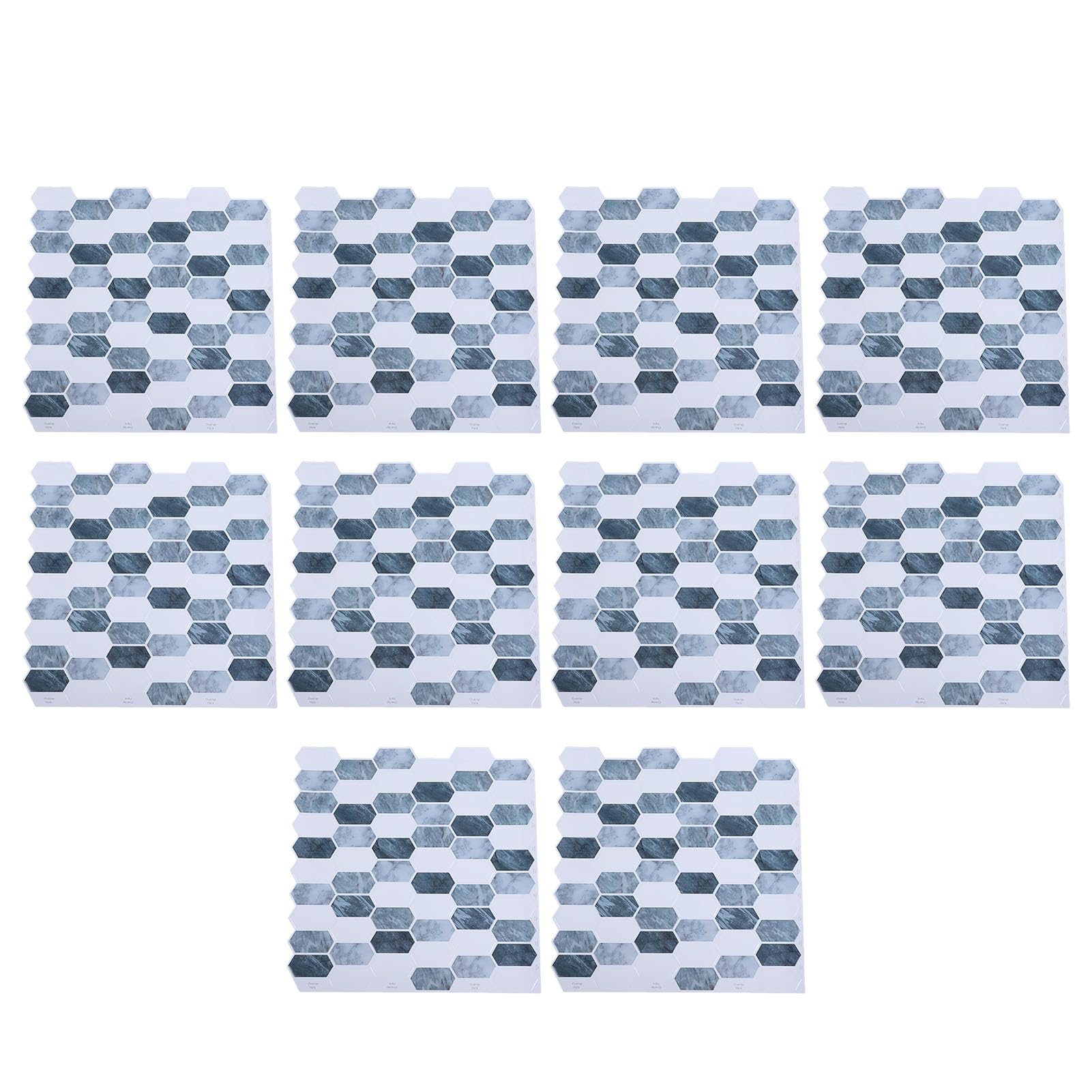 Eujgoov Samoprzylepne Płytki ścienne 3D Naklejki ścienne 12x12 Cal Wodoodporne Odklejane i Przyklejane Płytki do łazienki Kuchnia Backsplash Wystrój Mebli