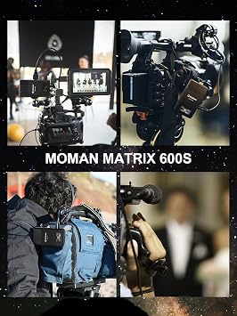 Wireless Video Transmission System, MOMAN Matrix 600S, SDI and HDMI Transmitter and Receiver for Blackmagic BMPCC Camera Atomos Ninja v with 600ft Range, Inbuilt Antennas Zero Noise, 0.08s Latency