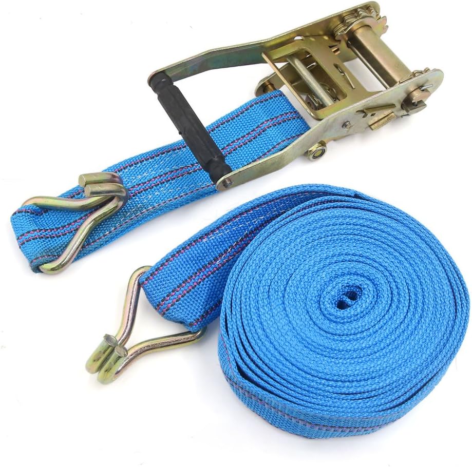 2.2" x 26ft Car Truck Cargo Luggage Ratchet Ratcheting Tie Down Strap Blue (id: b2c 481 4f4 586 46b