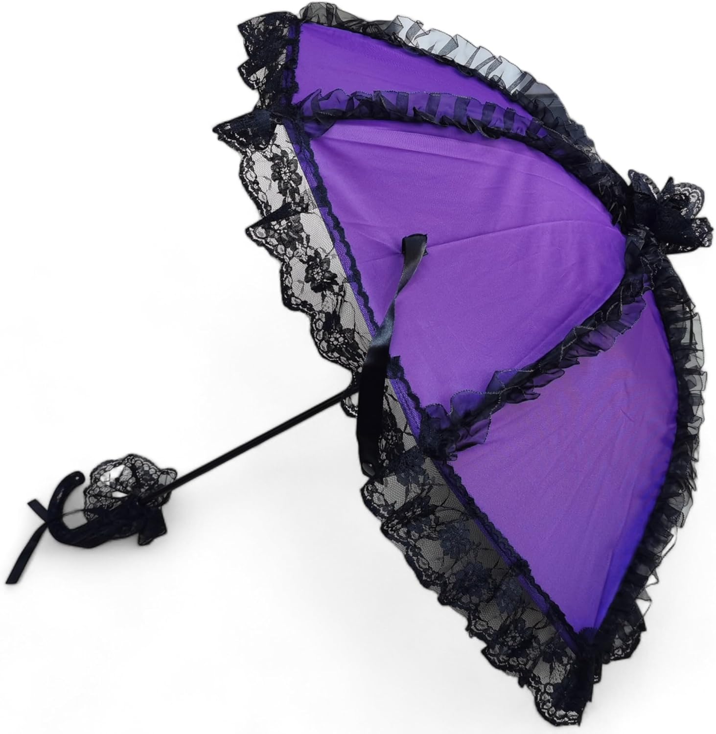 Victorian Lace Parasol Umbrella | Elegant & Unique Gothic Parasol for Cosplay & Sun Protection | Victorian Gothic Look