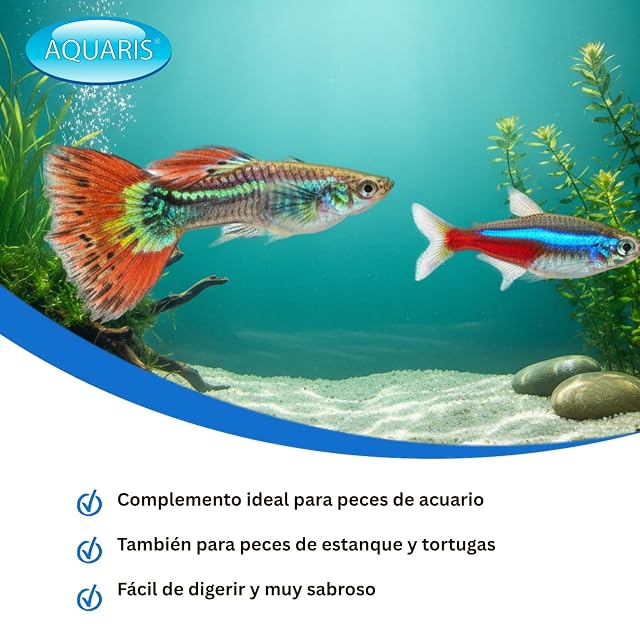 Foto 2 de 5 de AQUARIS Gammarus Alimento Natural para Peces Ornamentales y Tortugas de Agua - 30 g / 250 ml