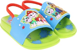 Boy's and Girl's Mismatch Slide Sandal,Chase,Marshall,Skye Everest,with BackStrap,Toddler Size 6 to 11