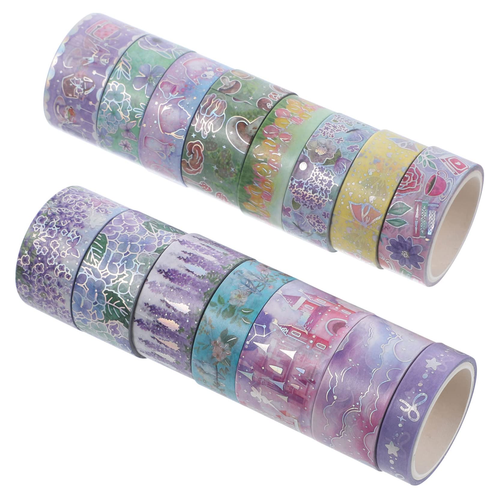 NUOBESTY 45 Nastro Washi Decorativo Di Adesivi Per Scrapbooking e Pianificazione Design Creativo e Riposizionabile Materiale Carta Giapponese Di Qualità Per Decorare e Personalizzare